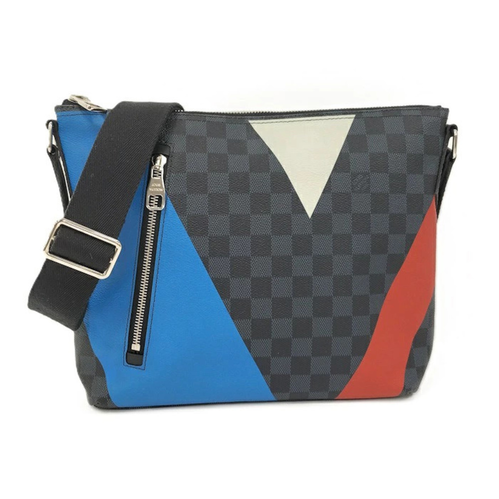Louis Vuitton Mick Shoulder Bag Americas Cup Damier Cobalt Blue Regatta